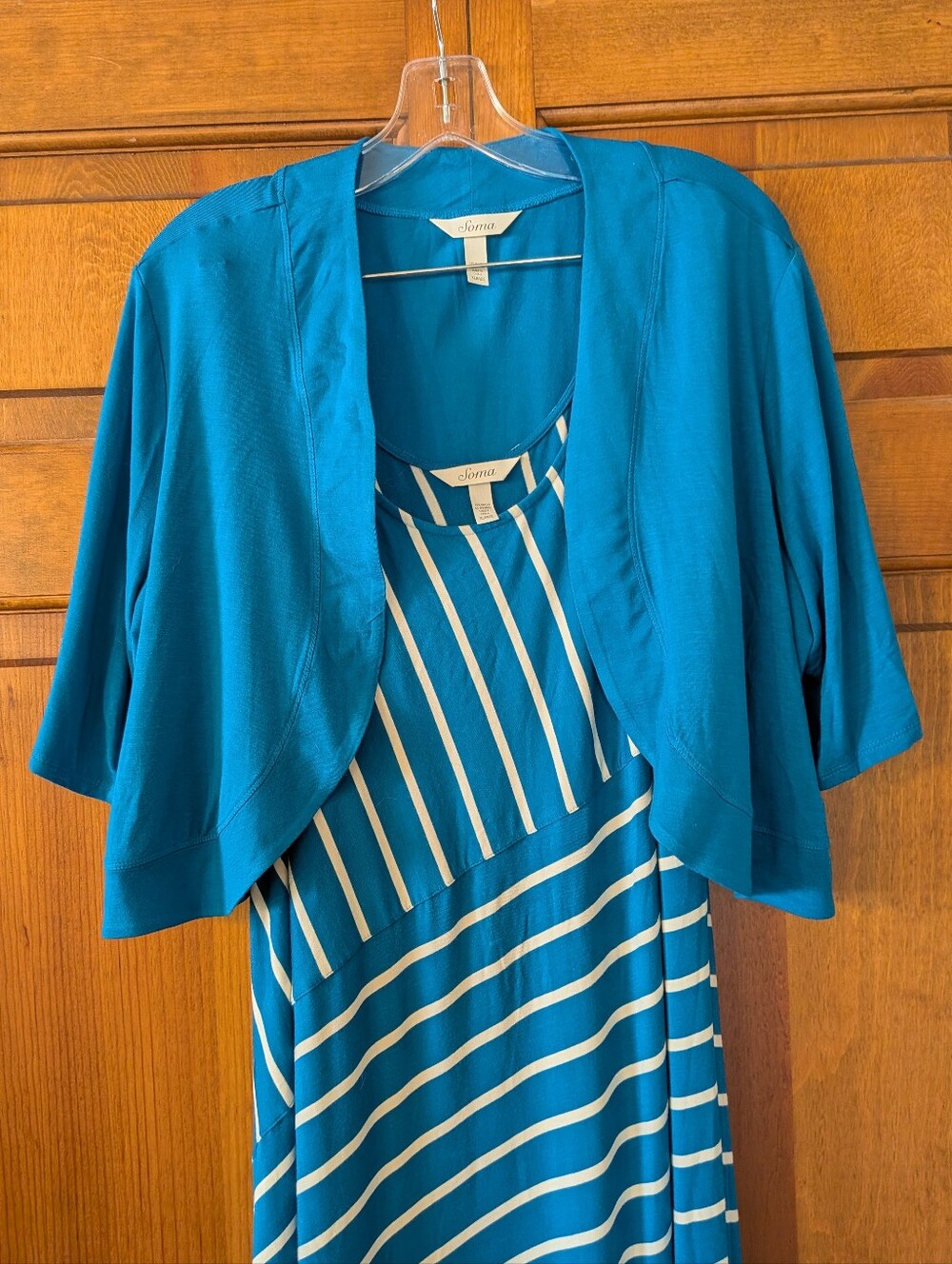 Soma Maxi Dress With Coordinated Bolero Jacket - Picture 5 of 6